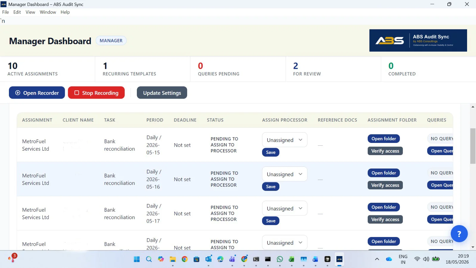 Managers-Dashboard